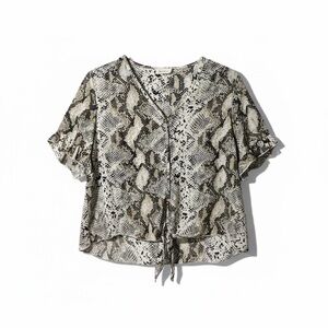 Women's Snakeskin Print Top